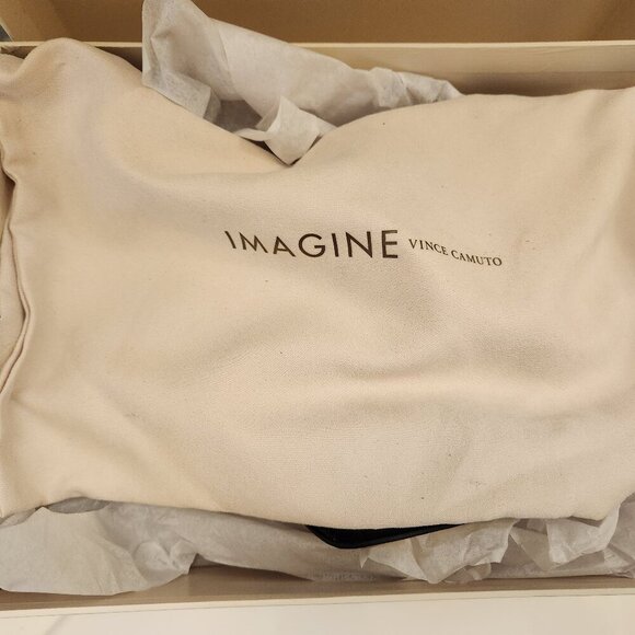 Imagine Vince Camuto Ramsey Black Satin Heeled Sandals. NIB. Size 8.5 - Picture 10 of 11